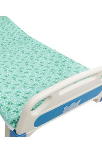 SKMPBH003 design hospital bed nursing bedding three-piece set pure cotton blue and white strip bed sheet quilt cover quilt cover pillowcase 45 degree